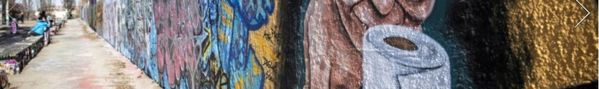 Wall painting in Berlin in the time of Covid-19.